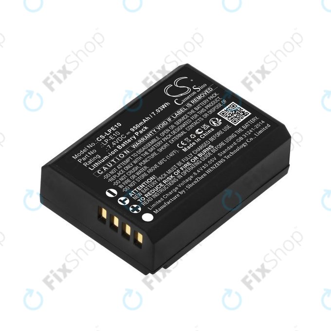 Baterie pentru Canon EOS 1100D, EOS 1300D, 950mAh, Li-Ion, 7.4V, LP-E10, HQ