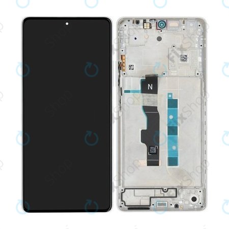Xiaomi Redmi Note 13 5G 2312DRAABC - Ecran LCD + Sticlă Tactilă + Ramă (Arctic White) - 5600040N1700 Genuine Service Pack