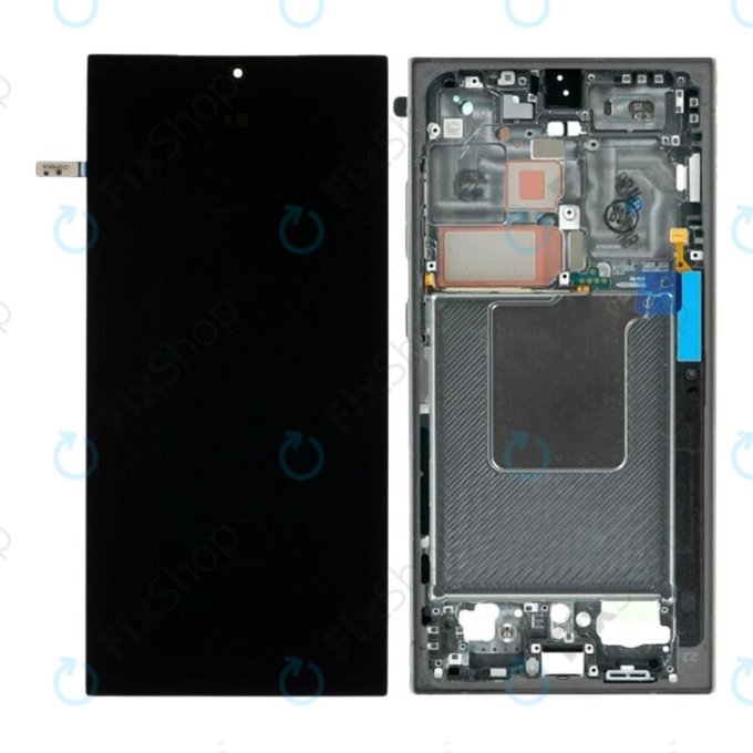 Samsung Galaxy S24 Ultra S928B - Ecran LCD + Sticlă Tactilă + Ramă (Titanium Black) OLED