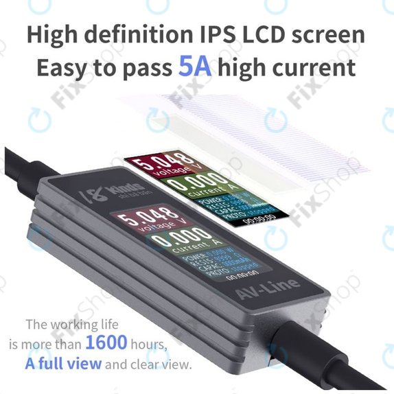 AV-Line - Cablu de Incărcare cu Detectare Inteligentă (Lighting - USB-C)