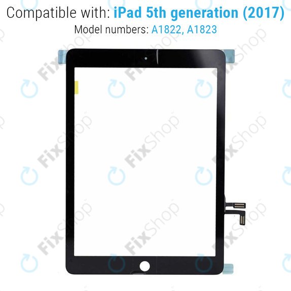 Sticlă Tactilăl cu buton Home pentru iPad (5th Gen 2017), Space Gray