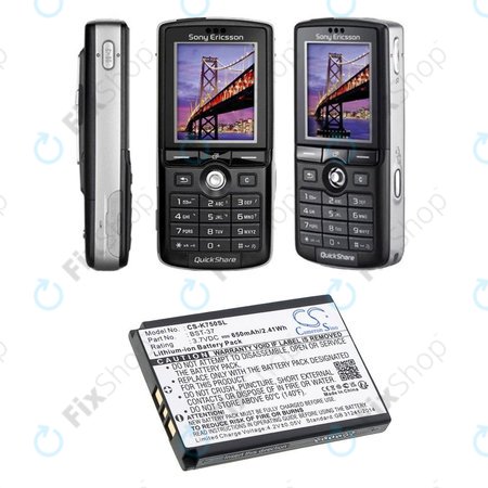 Baterie pentru Sony Ericsson, 650mAh, Li-Ion, 3.7V, BST-37, HQ