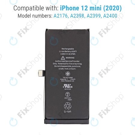 Apple iPhone 12 Mini - Baterie 2227mAh FixPremium
