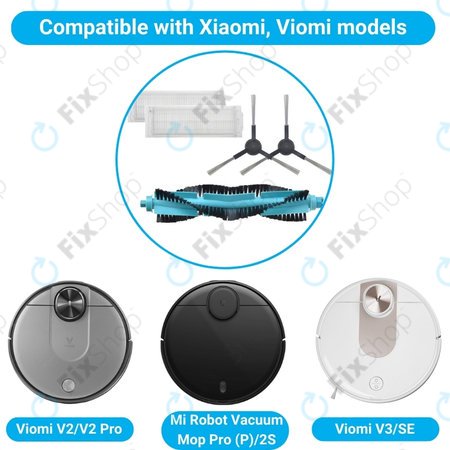 Xiaomi Viomi V2, V2 Pro, V3, SE, Mi Robot Vacuum Mop Pro (P), 2S - Set standard