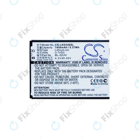 LG L65 D280, L70 D320N, Spirit H440n - Baterie BL-52UH 1450mAh HQ