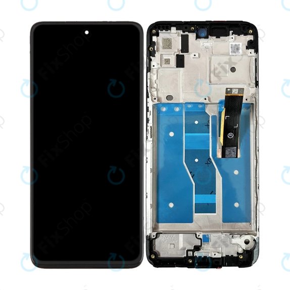 Motorola Moto G82 5G XT2225 - Ecran LCD + Sticlă Tactilă + Ramă (Meteorite Gray) OLED