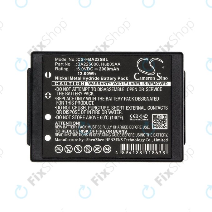 Baterie pentru HBC Linus 6, Spectrum 1, 2, A, B, 2000mAh, Ni-MH, 6V, BA225000, HQ