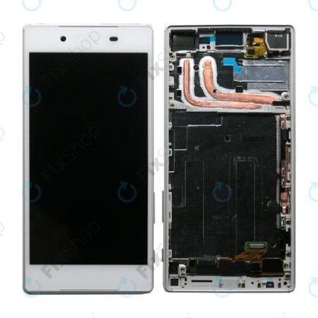 Sony Xperia Z5 E6653 - Ecran LCD + Sticlă Tactilă + Ramă (White) - 1296-1894 Genuine Service Pack