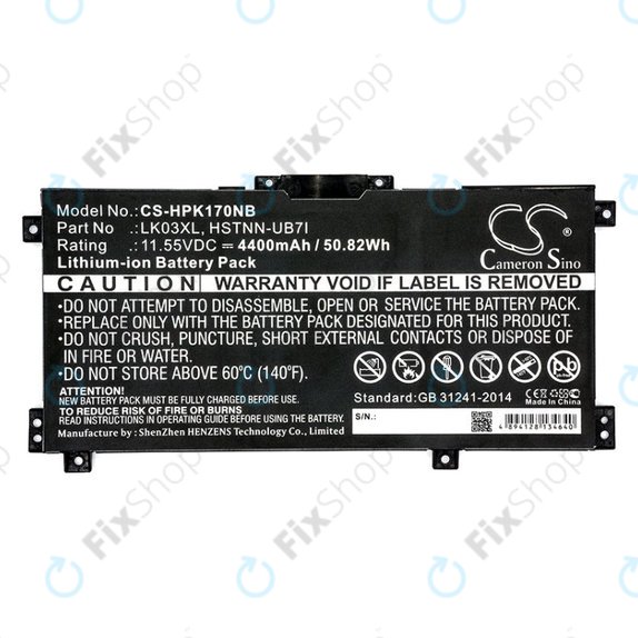 Baterie pentru HP Pavilion X360 15-CR0001NM, 4400mAh, Li-Ion, 11.55V, LK03XL, HQ