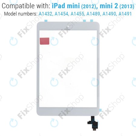 Apple iPad Mini, Mini 2 - Sticlă Tactilă (White)