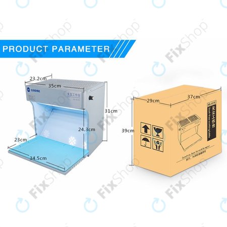 Sunshine SS-917C - Banc de Lucru Fără Praful pentru Reparații