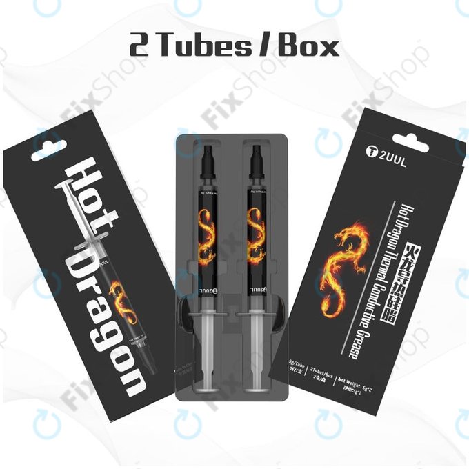 2UUL Hot Dragon - Pastă de răcire pentru repararea așchiilor (2buc)