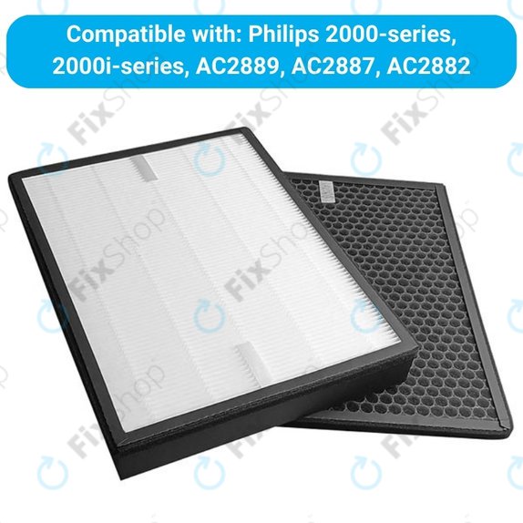 Philips 2000-series, 2000i-series, AC2889, AC2887, AC2882 - Set de filtre (HEPA + Carbon activ)