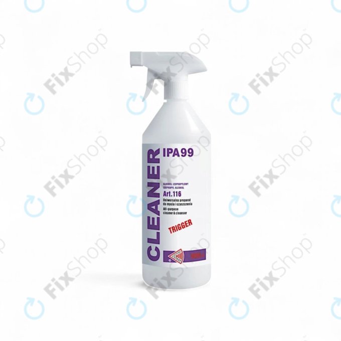 Izopropanol 99%, 1000 ml, cu pulverizator, Cleanser IPA