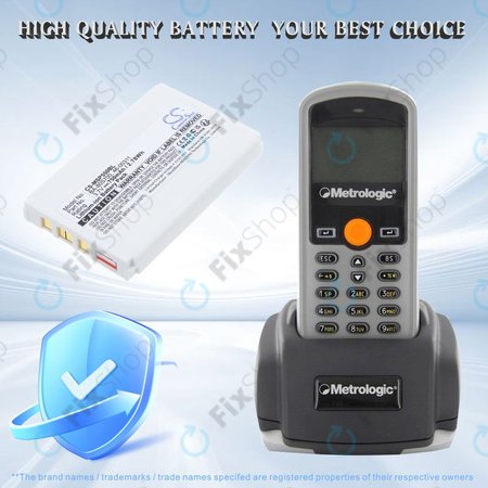 Baterie pentru Cipherlab 8300-L, Metrologic MK5502, 750mAh, Li-Ion, 3.7V, BA-80S700, HQ