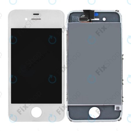 Apple iPhone 4 - Ecran LCD + Sticlă Tactilă + Ramă (White) TFT