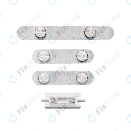 Apple iPhone XS Max - Set Butoane Volum + Pornire + Modul Silen?ios (Silver)