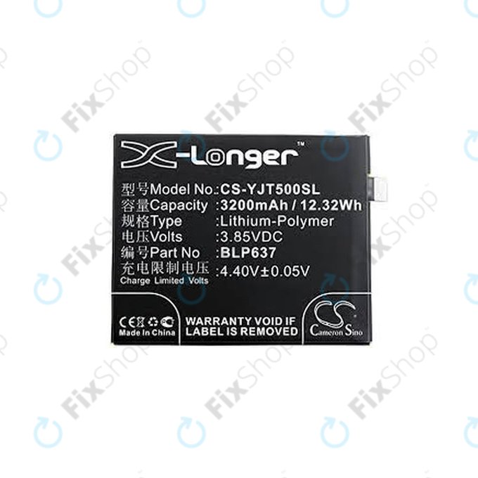 OnePlus 5, 5T - Baterie BLP637 3200mAh HQ