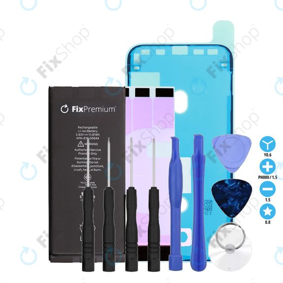 Baterie pentru iPhone 11, 3110mAh, Adeziv (Adhesive), Unelte, FixPremium