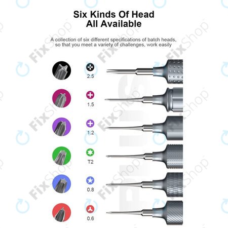 Mechanic KING KONG+ - Set șurubelnițe Torx, Tri-point, Cross - 6buc