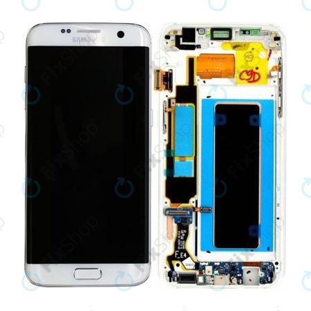 Samsung Galaxy S7 Edge G935F - Ecran LCD + Sticlă Tactilă + Ramă (White) - GH97-18533D, GH97-18594D, GH97-18767D Genuine Service Pack