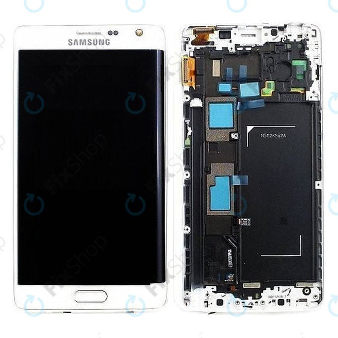 Samsung Galaxy Note Edge N915FY - Ecran LCD + Sticlă Tactilă + Ramă (White) - GH97-16636B Genuine Service Pack