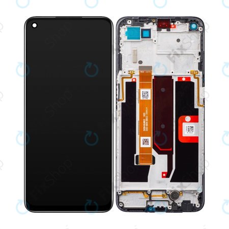 Oppo A54 5G, A74 5G - Ecran LCD + Sticlă Tactilă + Ramă (Fluid Black) TFT