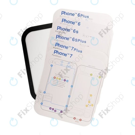 Organizator magnetic de șuruburi cu diagramă (iPhone 6 - 11 Pro Max)
