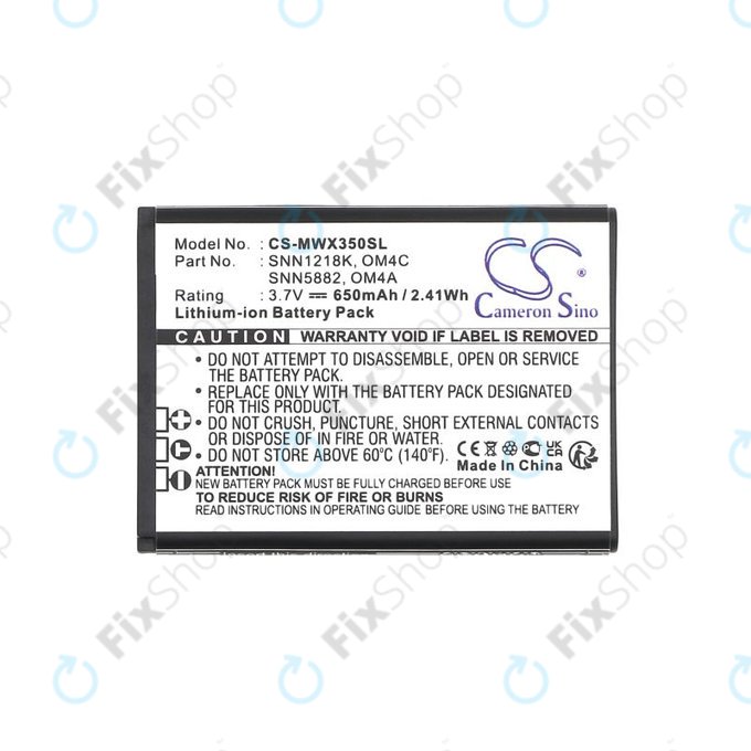 Baterie pentru Motorola Gleam +, 650mAh, Li-Ion, 3.7V, OM4A, OM4C, HQ