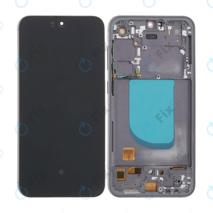 Samsung Galaxy S23 FE S711B - Ecran LCD + Sticlă Tactilă + Ramă (Graphite) OLED