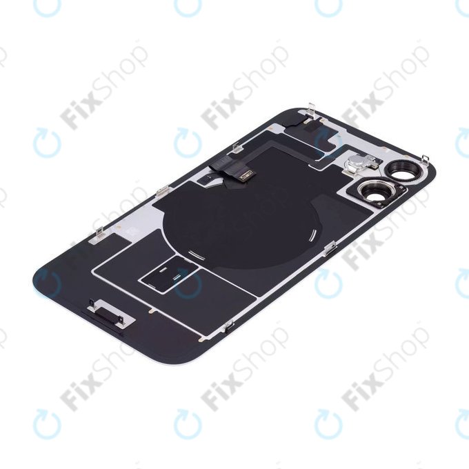 Apple iPhone 16 Plus - Sticlă pentru carcasa din spate + Sticlă cameră + Placă metalică + Magneți MagSafe (White)