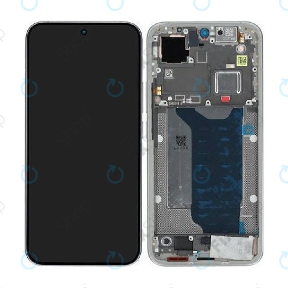 Ecran pentru Xiaomi 15T Pro 5G, Gray, Sticlă tactilă cu ramă, 5600050O12U00, Genuine Service Pack