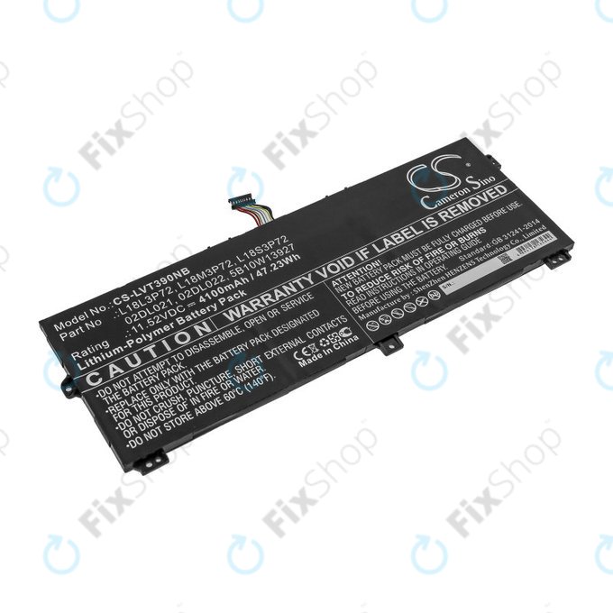 Baterie pentru Lenovo ThinkPad X390, Yoga X390, 4100mAh, Li-Pol, 11.52V, 02DL021, HQ