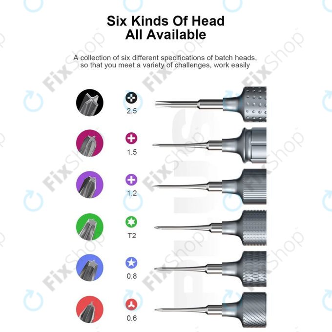 Mechanic KING KONG+ - Set șurubelnițe Torx, Tri-point, Cross - 6buc