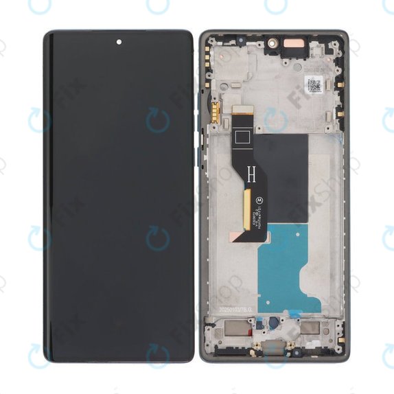 Motorola Edge 50 Fusion - Ecran LCD + Sticlă Tactilă + Ramă (Forest Blue) OLED