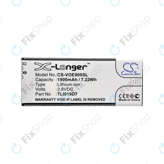 Baterie pentru Alcatel 1 Dual Sim, TCL 5033, Vodafone VFD, Telstra, 1900mAh, Li-Ion, 3.8V, TLI019D7, HQ
