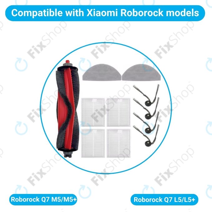 Xiaomi Roborock Q7 M5, Q7 M5+, Q7 L5, Q7 L5+ - Set complet