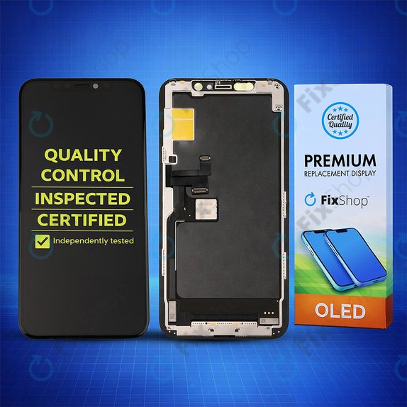Ecran Soft OLED pentru iPhone 11 Pro, Sticlă tactilă cu ramă, FixPremium