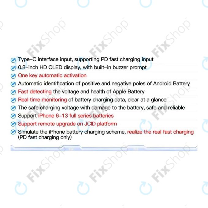 JC BT01 - Charging Board pentru baterii (iPhone 6 - 13 Pro Max)