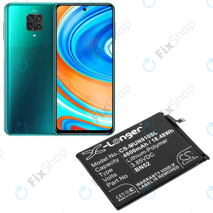 Xiaomi Redmi Note 9 Pro - Baterie BN52 4800mAh HQ