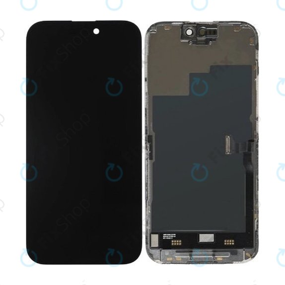 Ecran Soft OLED pentru iPhone 16 Plus, Sticlă tactilă cu ramă, FixPremium