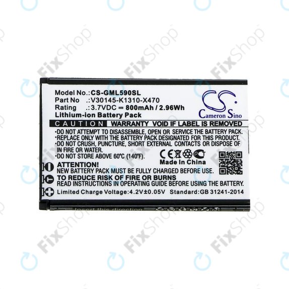 Baterie pentru Saiet Lumina, Ready, Single, Brondi Amico Favoloso, Gigaset GI390, 590, 800mAh, Li-Ion, 3.7V, V30145-K1310-X470, HQ