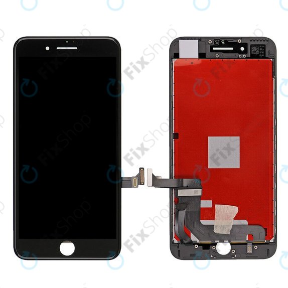 Ecran pentru iPhone 7 Plus, Black, Sticlă tactilă cu ramă, Refurbished