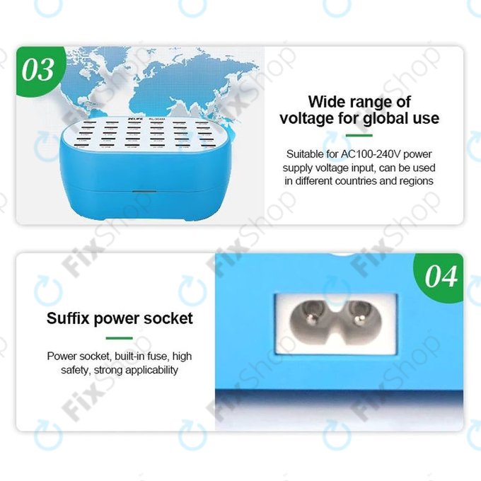 Relife RL-304M - Stație de încărcare inteligentă a serviciilor - 30x USB / 160W
