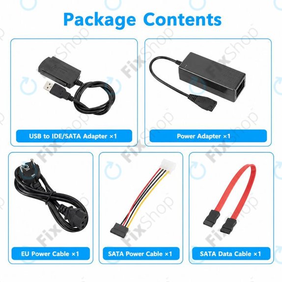 Adaptor USB 2.0 la IDE / SATA pentru HDD/SSD de 2,5" și 3,5", cu alimentare EU