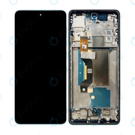 Motorola Edge 60 Fusion - Ecran LCD + Sticlă Tactilă + Ramă (Amazonite) - 5D68C29879 Genuine Service Pack
