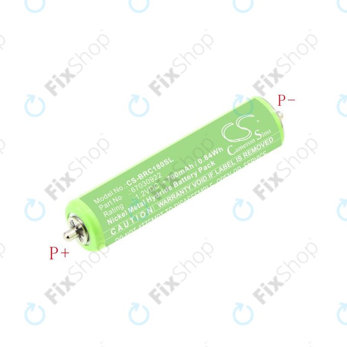 Baterie pentru Braun 1000, 180, 2000, 3000, 4735, 5411, Cruzer1, Cruzer Z20, 700mAh, Ni-MH, 1.2V, 67030922, HQ