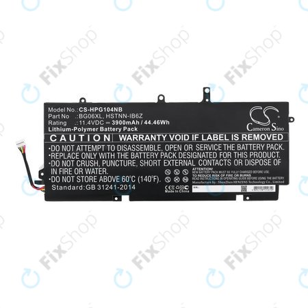 Baterie pentru HP Elitebook 1040 G3, 3900mAh, Li-Pol, 11.4V, BG06XL, HQ