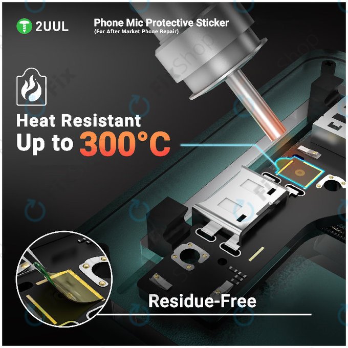 Stickere de protecție pentru microfon telefon, 2UUL DA32, 500 buc/pachet