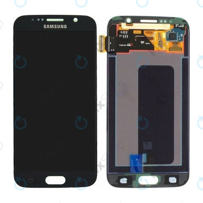 Samsung Galaxy S6 G920F - Ecran LCD + Sticlă Tactilă (Black Sapphire) - GH97-17260A Genuine Service Pack
